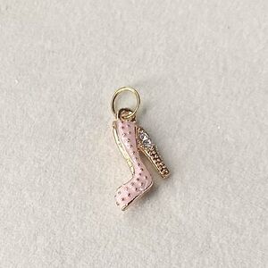 Boutique Glam Heel Charm-blush pink